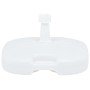 Base de sombrilla rellenable arena/agua plástico blanco 16 L en Bases para sombrillas | Comprar online en Foro24