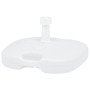 Base de sombrilla rellenable arena/agua plástico blanco 16 L en Bases para sombrillas | Comprar online en Foro24