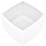 Mesa auxiliar de plástico blanco 54x54x36,5 cm
