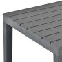 Mesa de jardín de plástico gris antracita 78x78x72 cm