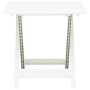 Mesa de jardín plegable de plástico blanco 79x72x70 cm