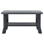 Mesa de centro de plástico gris antracita 90x60x46 cm
