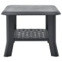 Mesa de centro de plástico gris antracita 90x60x46 cm