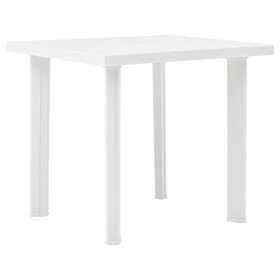 Mesa de jardín de plástico blanco 80x75x72 cm