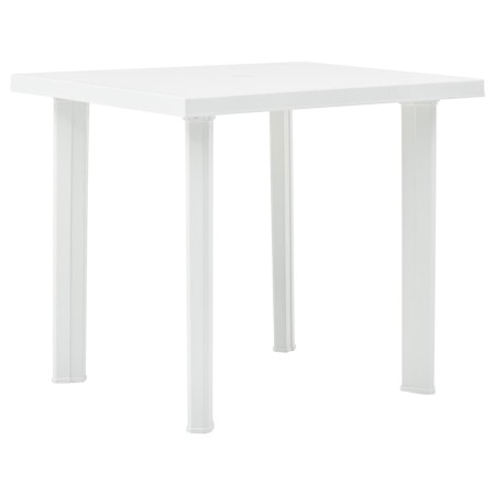 Mesa de jardín de plástico blanco 80x75x72 cm