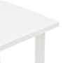 Mesa de jardín de plástico blanco 80x75x72 cm