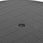 Mesa de jardín de plástico gris antracita 89 cm