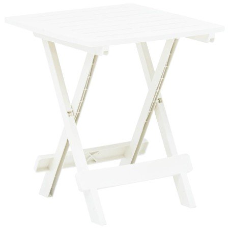 Mesa plegable de jardín plástico blanco 45x43x50 cm en Mesas de jardín | Comprar online en Foro24