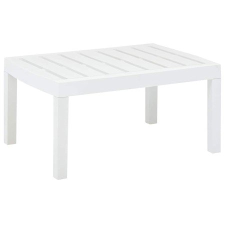Mesa de jardín de plástico blanco 78x55x38 cm en Mesas de jardín | Comprar online en Foro24