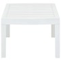 Mesa de jardín de plástico blanco 78x55x38 cm