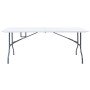 Mesa de jardín plegable HDPE blanco 180x72x72 cm en Mesas de jardín | Comprar online en Foro24