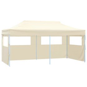Carpa plegable profesional con 4 paredes acero color crema 3x6m