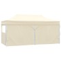Carpa plegable profesional con 4 paredes acero color crema 3x6m