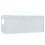 Carpa plegable profesional con 4 paredes acero blanco 3x6 m