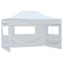 Carpa plegable para celebraciones con 4 paredes blanco 3x4,5 m