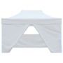 Carpa plegable para celebraciones con 4 paredes blanco 3x4,5 m