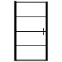 Schwarze Duschtür aus gehärtetem Glas, 81 x 195 cm von vidaXL, Duschtüren - Ref: Foro24-145671, Preis: 188,94 €, Rabatt: %