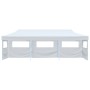 Carpa de fiestas pop-up plegable con 5 paredes blanco 3x9 m