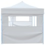 Carpa de fiestas pop-up plegable con 5 paredes blanco 3x9 m
