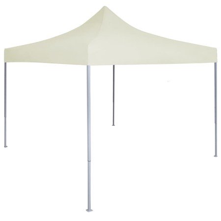 Carpa plegable profesional acero color crema 2x2 m en Carpas y cenadores | Comprar online en Foro24