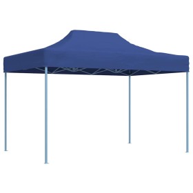 Carpa plegable profesional acero azul 3x4 m