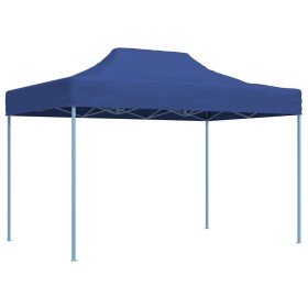 Carpa plegable profesional acero azul 3x4 m
