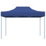 Carpa plegable profesional acero azul 3x4 m