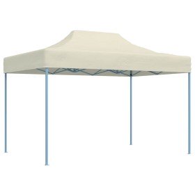 Carpa plegable profesional acero color crema 3x4 m