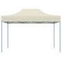 Carpa plegable profesional acero color crema 3x4 m