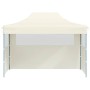 Carpa plegable profesional con 3 paredes acero color crema 3x4m