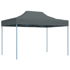 Carpa plegable profesional acero gris antracita 3x4 m