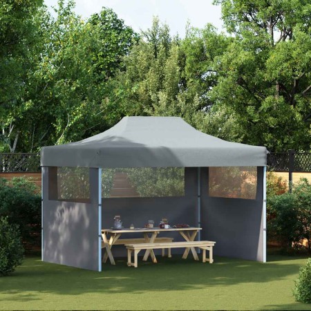 Carpa plegable profesional con 3 paredes acero antracita 3x4 m en Carpas y cenadores | Comprar online en Foro24