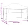 Carpa plegable profesional con 3 paredes acero antracita 3x4 m en Carpas y cenadores | Comprar online en Foro24