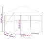 Carpa plegable profesional con 3 paredes acero antracita 3x4 m en Carpas y cenadores | Comprar online en Foro24
