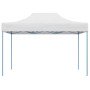 Carpa plegable profesional acero blanco 280x410x315 cm en Carpas y cenadores | Comprar online en Foro24