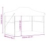 Carpa plegable profesional con 3 paredes acero blanco 280x410x315 cm en Carpas y cenadores | Comprar online en Foro24