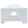 Carpa plegable profesional con 4 paredes acero blanco 280x410x315 cm en Carpas y cenadores | Comprar online en Foro24