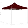 Carpa plegable profesional de aluminio color burdeos 2x2 m