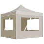 Carpa plegable profesional paredes aluminio color crema 2x2 m en Carpas y cenadores | Comprar online en Foro24