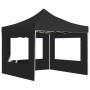 Carpa plegable profesional con paredes aluminio gris 2x2 m