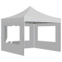 Carpa plegable profesional con paredes aluminio blanco 2x2 m