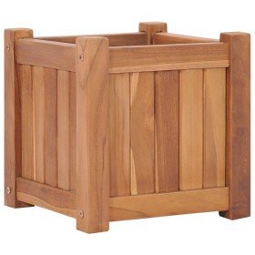 Arriate elevado madera maciza de teca 30x30x30 cm