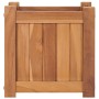 Arriate elevado madera maciza de teca 30x30x30 cm en Maceteros y jardineras | Comprar online en Foro24