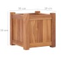 Arriate elevado madera maciza de teca 30x30x30 cm en Maceteros y jardineras | Comprar online en Foro24