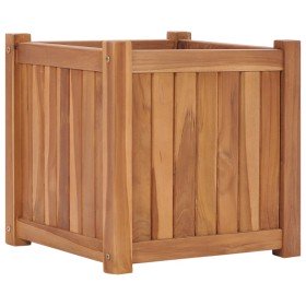 Arriate elevado madera maciza de teca 40x40x40 cm Arriate elevado madera maciza de teca 40x40x40 cm