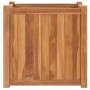Arriate elevado madera maciza de teca 50x50x50 cm en Maceteros y jardineras | Comprar online en Foro24