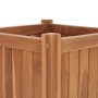 Arriate elevado madera maciza de teca 50x50x50 cm en Maceteros y jardineras | Comprar online en Foro24
