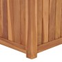 Arriate elevado madera maciza de teca 50x50x50 cm en Maceteros y jardineras | Comprar online en Foro24