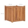 Arriate elevado madera maciza de teca 50x50x50 cm en Maceteros y jardineras | Comprar online en Foro24