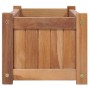 Arriate elevado madera maciza de teca 100x30x25 cm en Maceteros y jardineras | Comprar online en Foro24